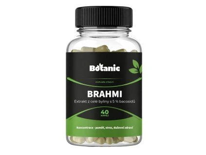 Doplňek s extraktem z brahmi pro paměť a stres