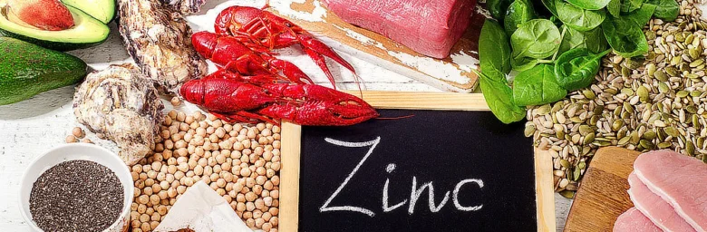 Různá jídla bohatá na zinek pro prevenci nedostatku