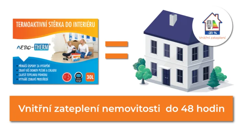 Vnitřní zateplení domu pomocí tepelné stěrky
