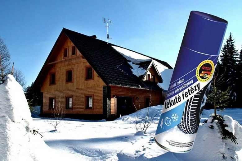 Tekuté řetězy na boty v zimním prostředí