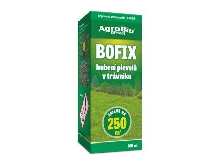Produkt BOFIX na hubení plevelů v trávníku