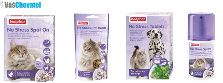 Produkty na snížení stresu u koček a psů