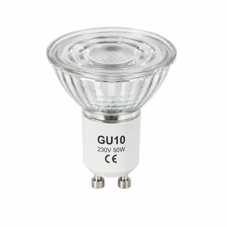 Žárovka typu GU10 pro přechod na LED osvětlení.