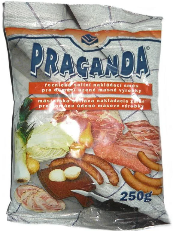 Sůl na nakládání masa pro uzené výrobky, balení Praganda
