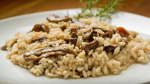 Creamy mushroom risotto